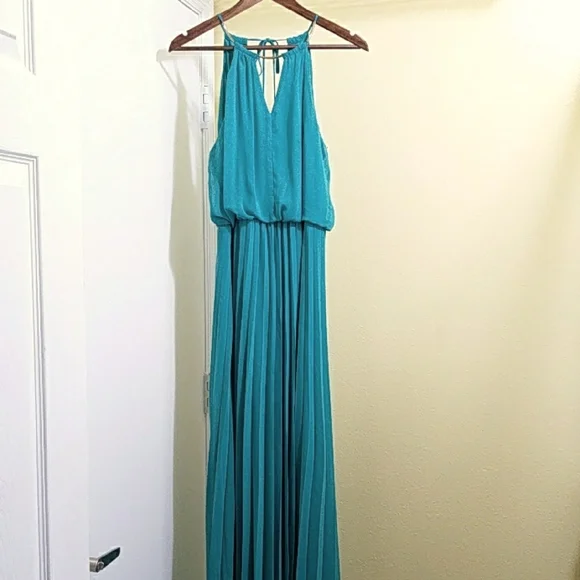 Bisou Bisou | Dresses | Green Chiffon Halter Maxi Goddess Dress Size 6 | Poshmark Bisou Bisou | Dresses | Green Chiffon Halter Maxi Goddess Dress Size 6 | Poshmark